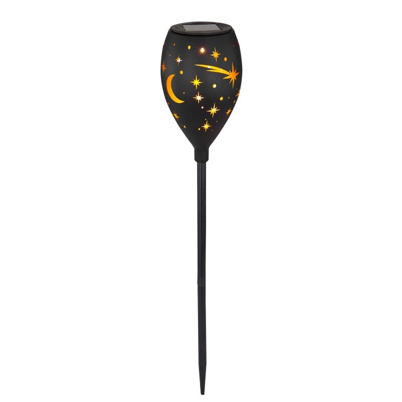 Stalp solar, Globo Lighting, Luna stele LED, fixare in pamant, metalic, inaltime 58 cm