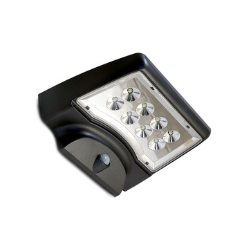 Lampa solara pentru gradina, cu senzor de miscare, 8xLED, 300 lm, 19x14x7 cm Lampa solara pentru gradina, cu senzor de miscare, 8xLED, 300 lm, 19x14x7 cm