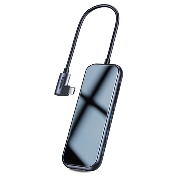 Adaptor Multihub Multifunctional Baseus Type-C la 3xUSB3.0 + HDMI 4K + SD/TF + PD, Grey Adaptor Multihub Multifunctional Baseus Type-C la 3xUSB3.0 + HDMI 4K + SD/TF + PD, Grey