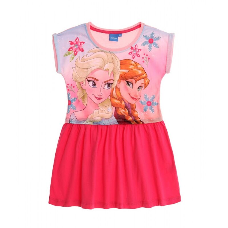 Rochita de vara Disney Frozen roz fuchsia, Roz fuchsia