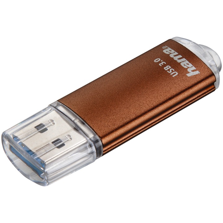 Memorie USB Hama Laeta 128GB, USB 3.0, Maro