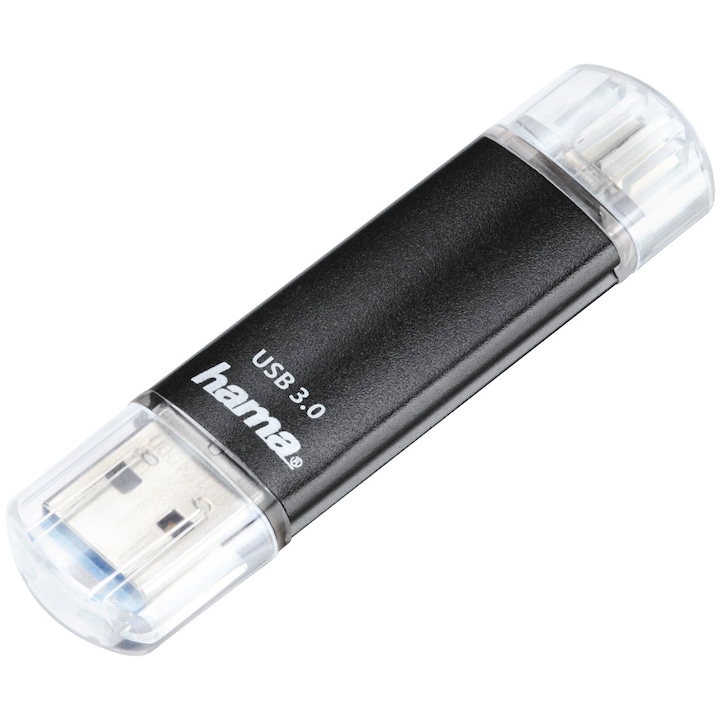 USB Flash памет Hama Laeta 64GB, USB 3.0, Черен