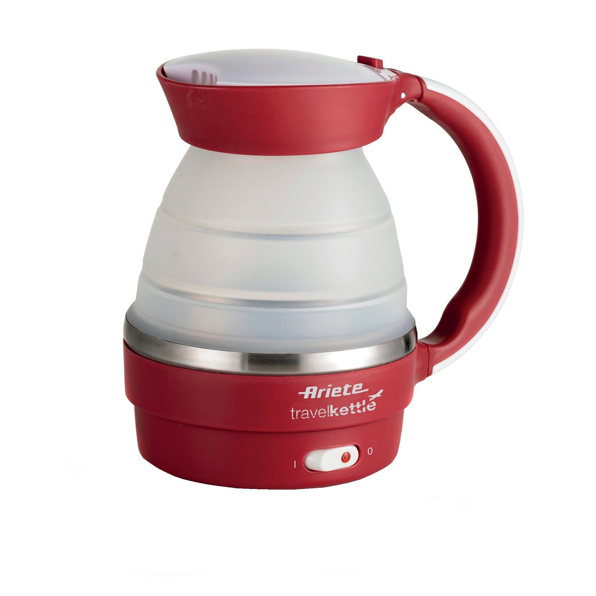 Fierbator calatorie Ariete 2862, 750 W, 0.8 l, Rosu