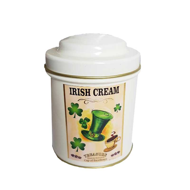 Cafea Irish Cream,Cutie metalica 75gr ,Macinata,Treasure