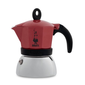 Espressor moka Red Bialetti, inductie, 6 cesti Espressor moka Red Bialetti, inductie, 6 cesti