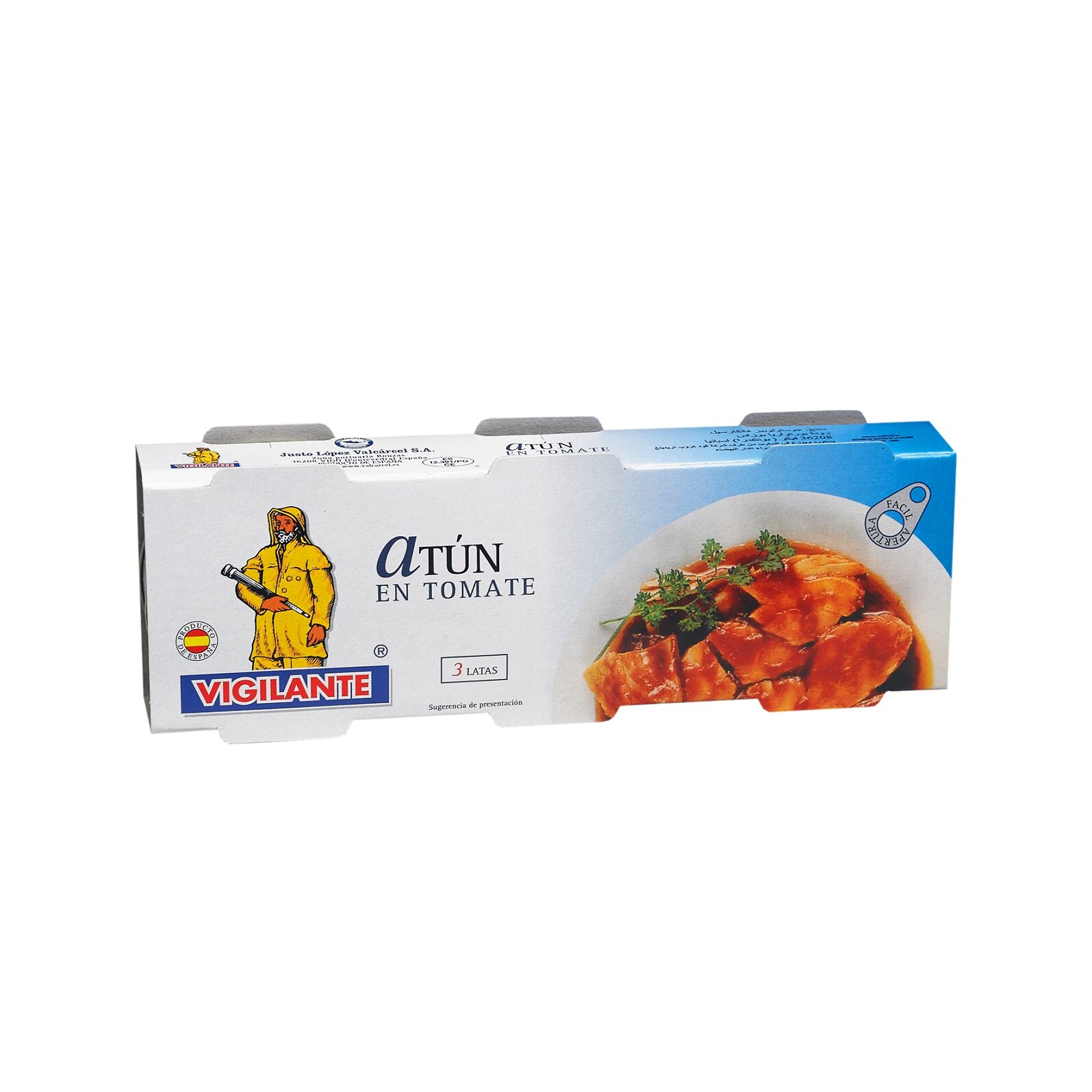 Ton in sos de tomate conserva Vigilante 3*80g