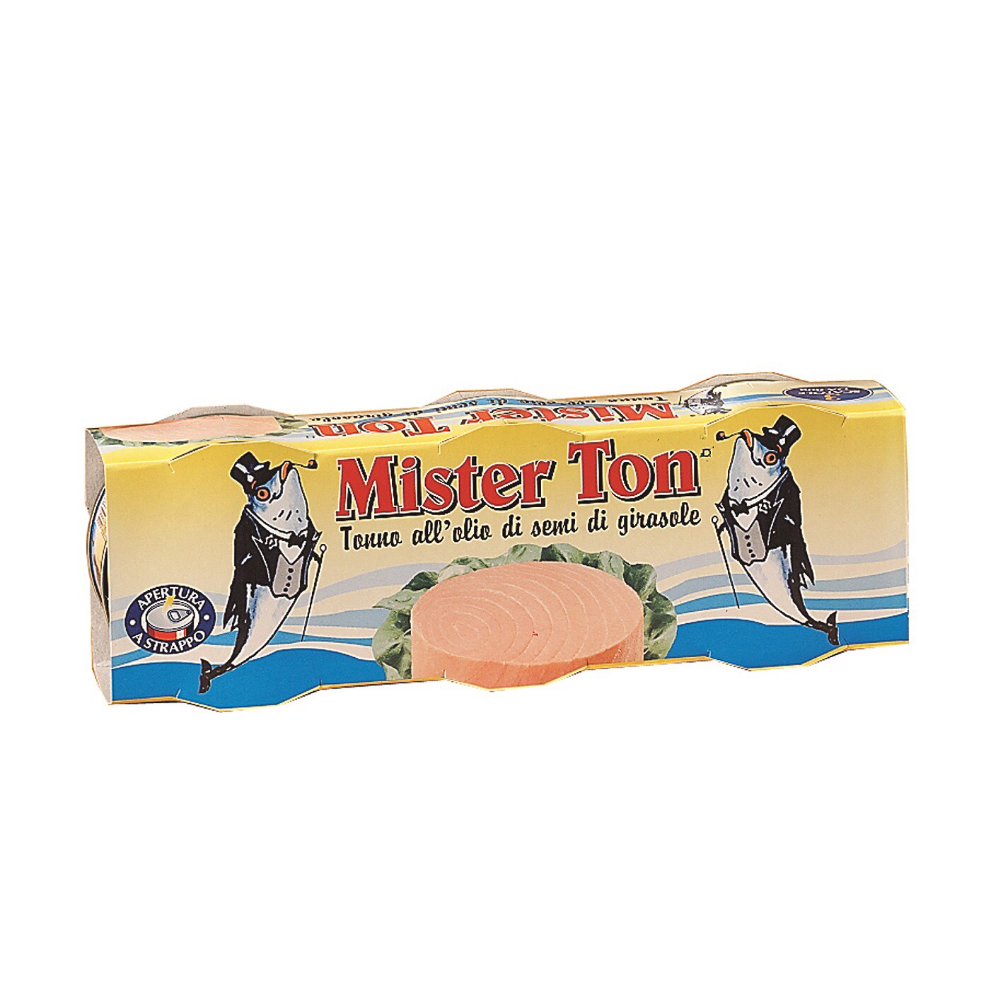 Ton in ulei de floarea soarelui conserva Mister Ton 3*80g