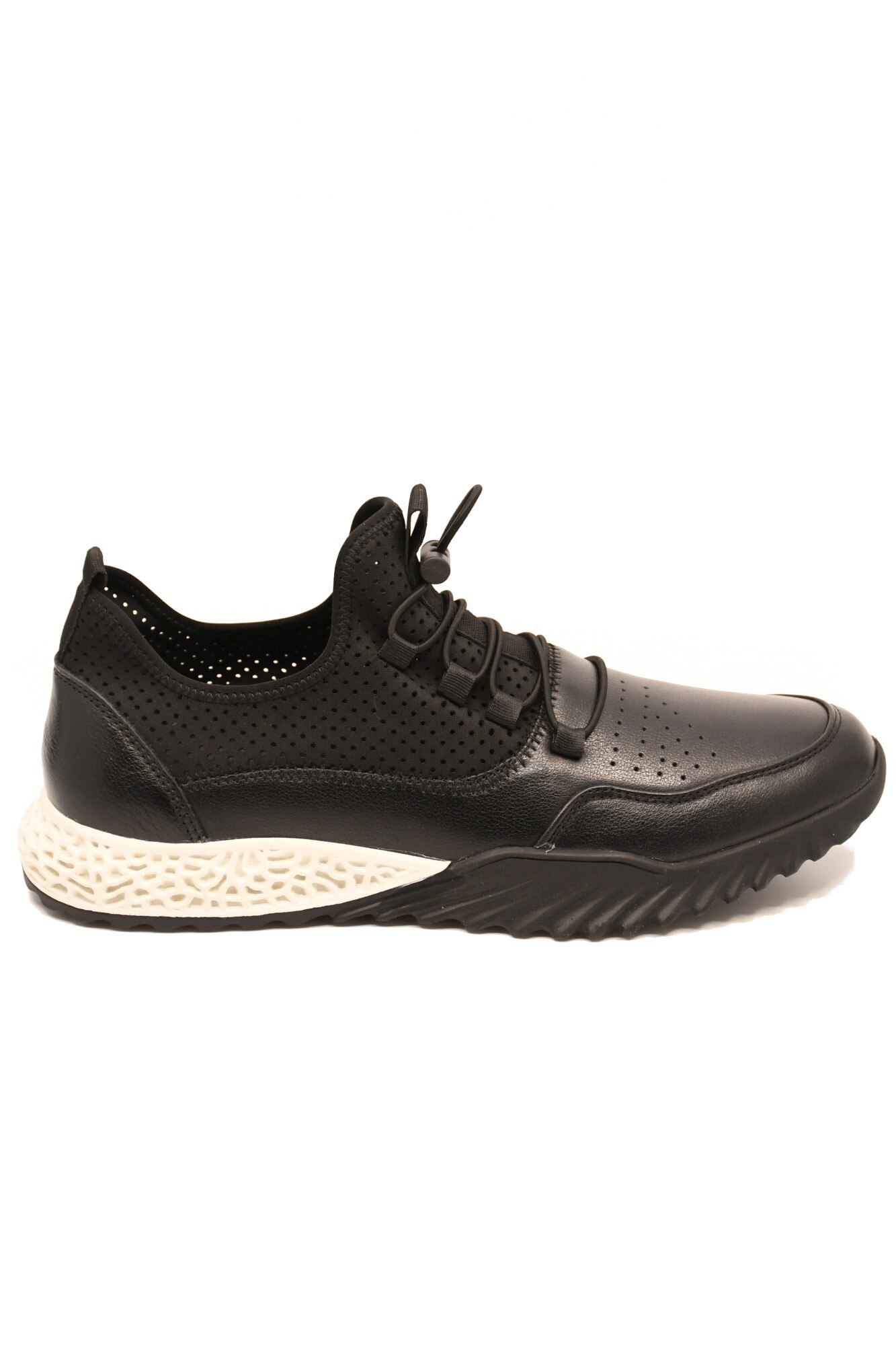 Pantofi sport negri, pentru barbati, din piele naturala-44 EU