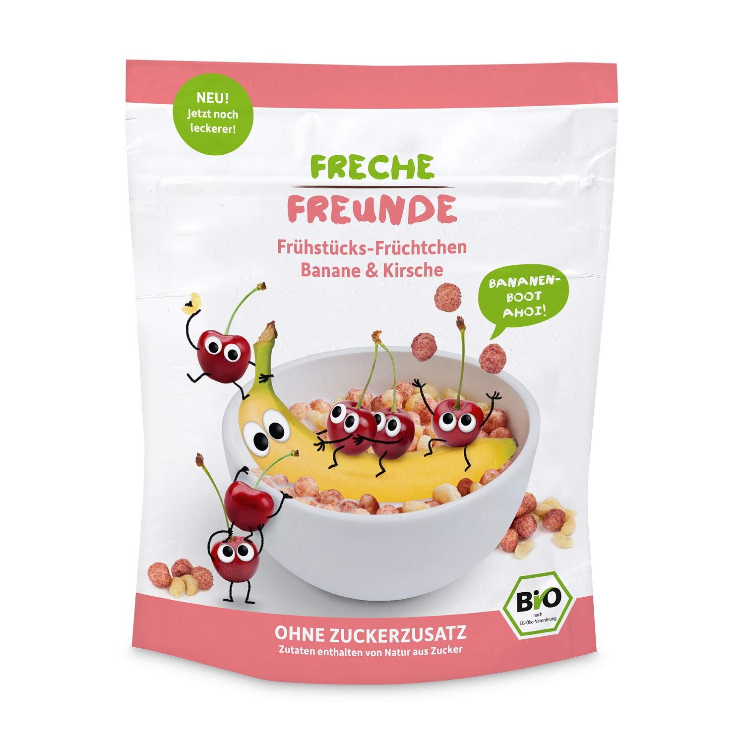 Cereale pentru mic dejun cu banane si cirese bio, Erdbar, 125g