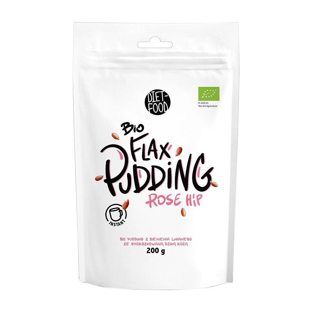 Budinca instant din in cu macese, Diet Food, 200g