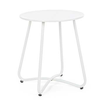 Masuta cafea Wissant, Bizzotto, diametru 40 cm x 45 cm, Alb Masuta cafea Wissant, Bizzotto, diametru 40 cm x 45 cm, Alb