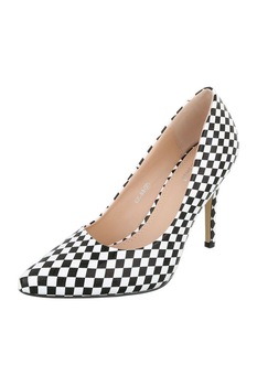 Pantofi Small Swan carouri, Alb/Negru, 36 Pantofi Small Swan carouri, Alb/Negru, 36
