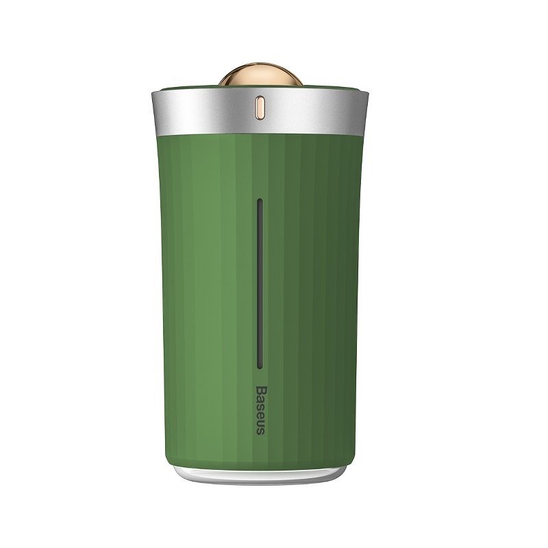 Umidificator aer cu ultrasonice si lumina ambientala, Baseus Whale Car&Home, 420 ml, Verde
