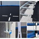 Trambulina copii iMK, Greutate maxima admisa 150 Kg, cu plasa rezistenta UV, structura metal, D 250 cm, Scara inclusa, Certificari TUV, CE, GS, RoHS