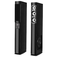Sistem Audio Kruger&Matz, 2 x 60 W, Conectivitate Bluetooth, Telecomanda Inclusa, Radio FM, Port USB, 2 x RCA, Impedanta 4 Ohm, Sensibilitate 89 dB, Reglaje Bass & Inalte, Design Elegant, Negru