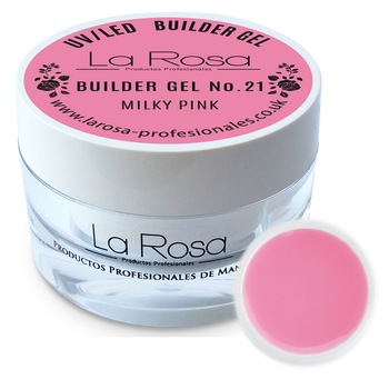 Gel UV La Rosa, MILKY Pink, Roz, 30 ml Gel UV La Rosa, MILKY Pink, Roz, 30 ml