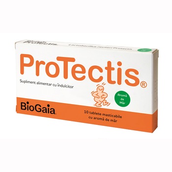 Protectis Probiotic, cu aroma de mar, 10 tablete masticabile Protectis Probiotic, cu aroma de mar, 10 tablete masticabile