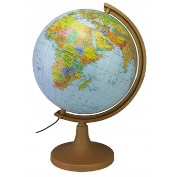 Glob geografic iluminat 2 in 1, harta politica si fizica, diametru 32 cm Glob geografic iluminat 2 in 1, harta politica si fizica, diametru 32 cm
