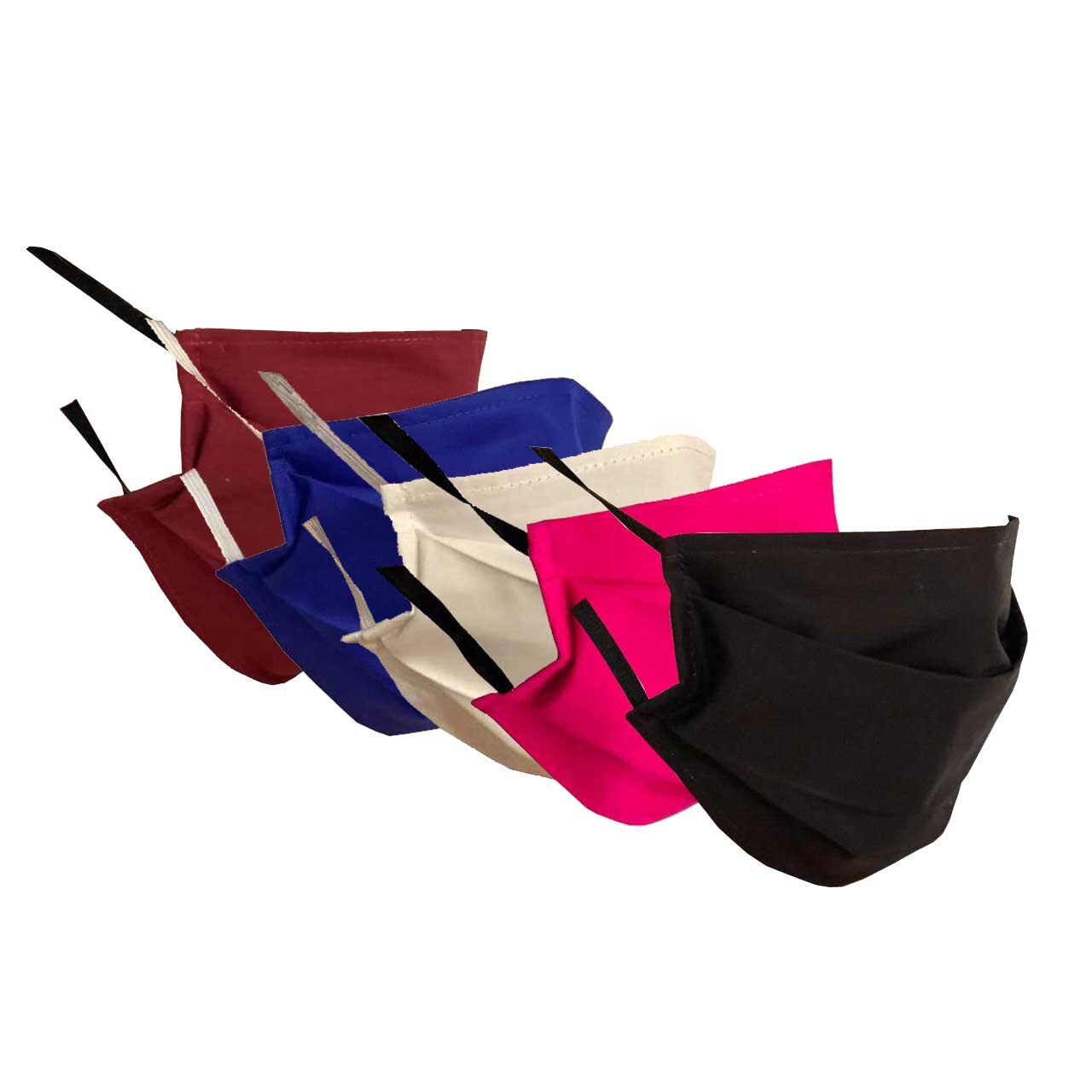 Set 5 x Masti protectie din bumbac 2 straturi culori asortate