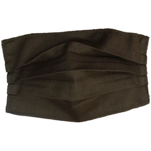 Masca protectie din bumbac 100% refolosibila cu pliuri bleumarin