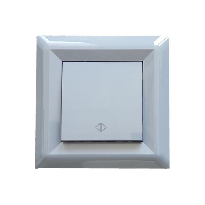 Ключ кръстат LB Light Softline СХ 7, 10А, 220V, Натурално Сиво