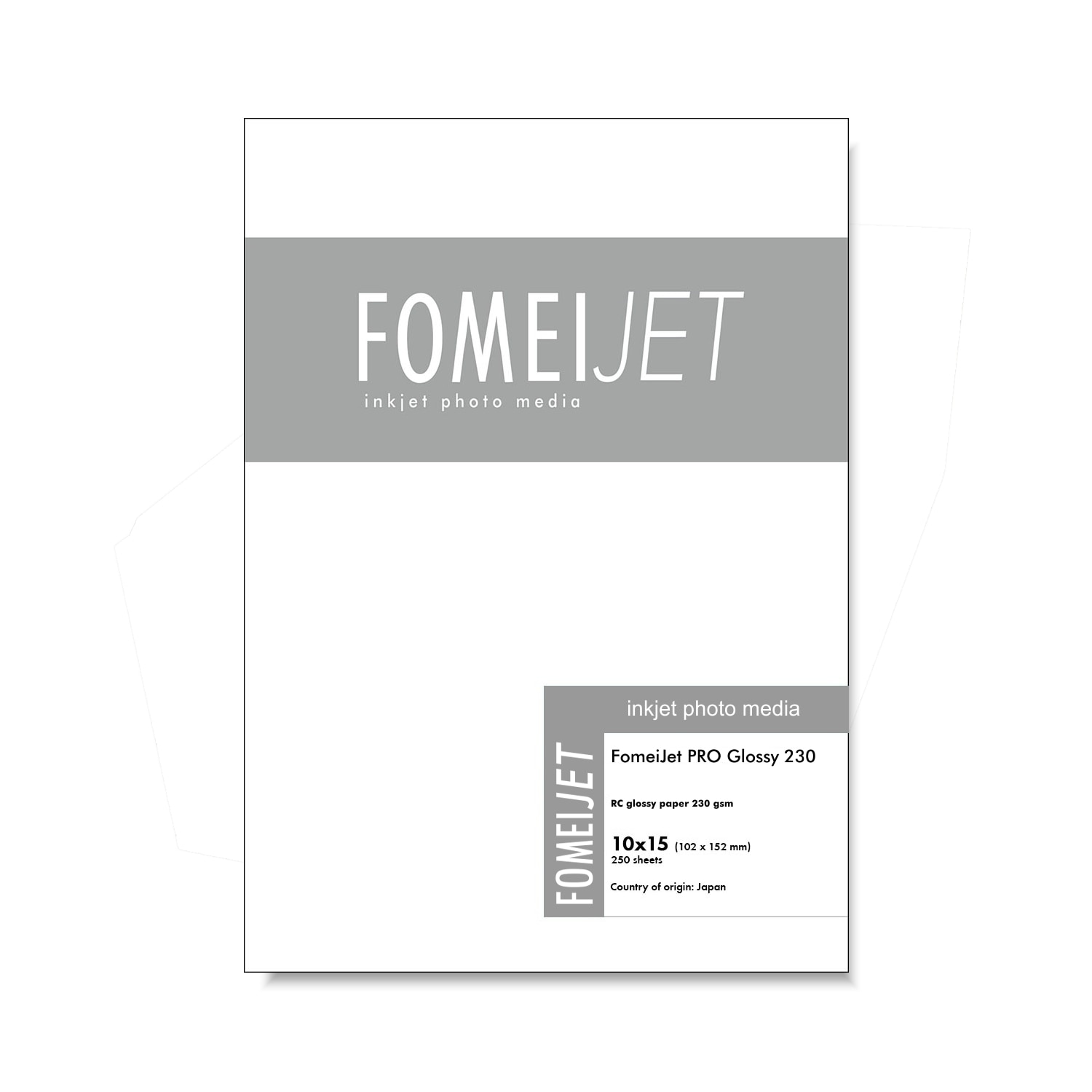 Hartie foto RC, FomeiJet PRO 230 Glossy, 10x15cm, 250 coli