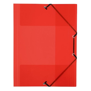Mapa plic Viquel 113383, cu 3 clape, A4 - 23 x 32 cm, inchidere cu elastic, rosu transparent Mapa plic Viquel 113383, cu 3 clape, A4 - 23 x 32 cm, inchidere cu elastic, rosu transparent