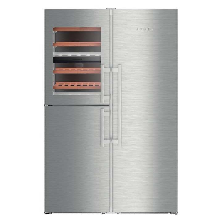 Двукрилен хладилник Side by side SBSes 8496 PremiumPlus BioFresh, Обем 645 Л, Клас D, NoFrost, Височина 185 cм, Inox