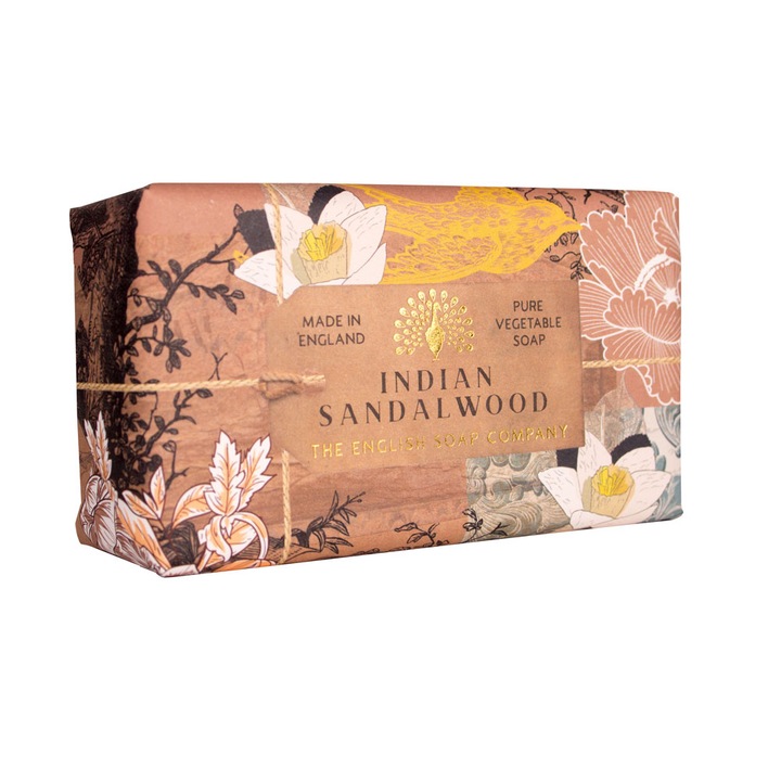 Луксозен сапун English Soap Company Сандалово дърво, Растителен, Юбилейна серия, 200 гр