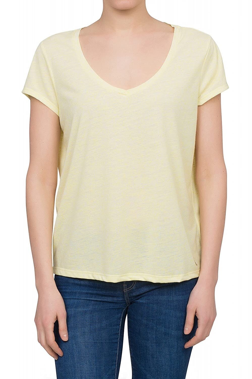 Bluza cu maneca scurta, Lee, Galben deschis