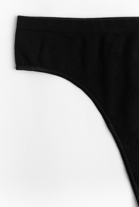 Tanga dama din bambus, Negru, Black Bamboo, L EU - eMAG.ro
