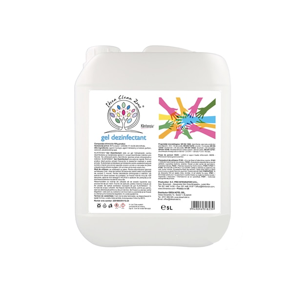Gel dezinfectant pentru maini Klintensiv recipient 5 litri