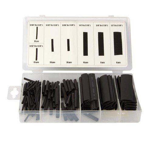 Tuburi termocontractabile Toolland TLNHAS07, Ø2x13 mm, 127 piese