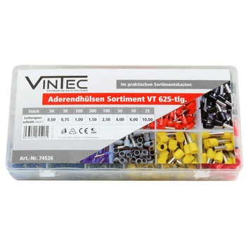 Set papuci cabluri Vintec VNTC74526, 625 piese Set papuci cabluri Vintec VNTC74526, 625 piese
