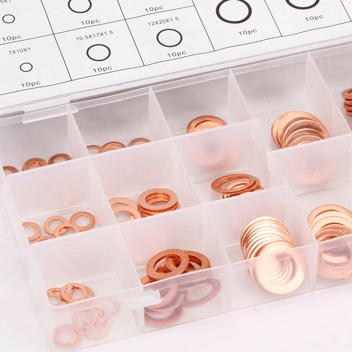 Trusa de garnituri din cupru Vintec 74507, 150 piese