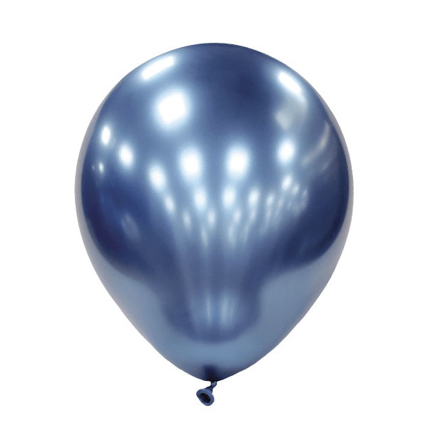 Baloane latex 30 cm Chrome blue, 25 buc/set