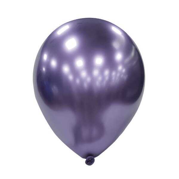 Baloane latex 30 cm Chrome violet, 25 buc/set
