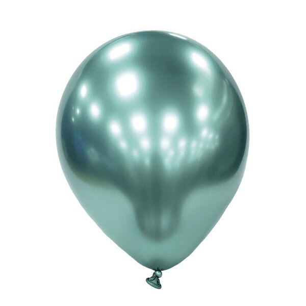 Baloane latex 30 cm Chrome green, 25 buc/set