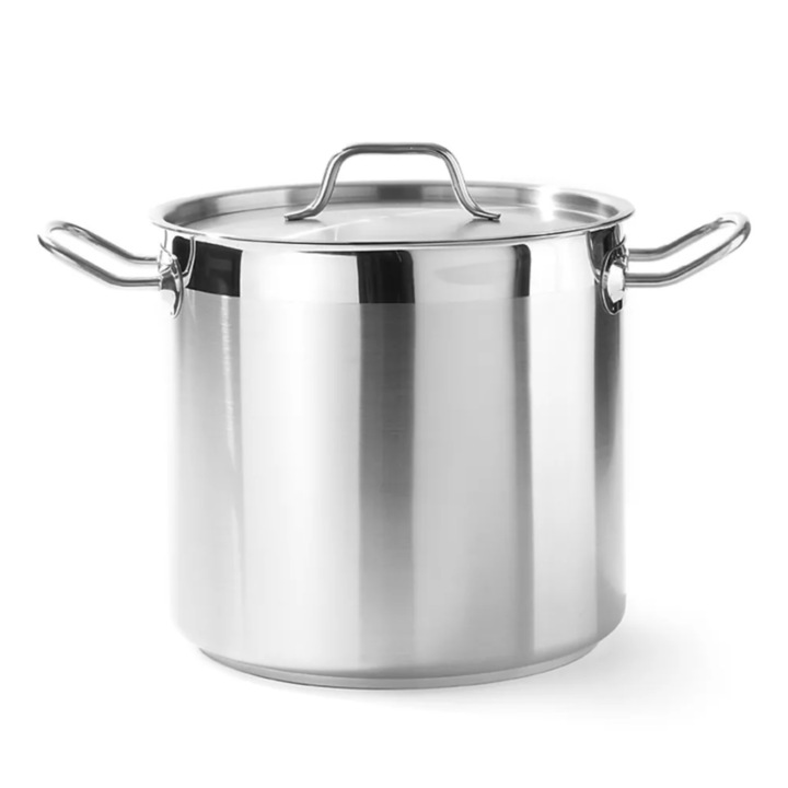 Hendi Magas fazék- fedővel, Profi Termékcsalád, 6L, ø200x(H)190mm, rozsdamentes acél 18/10