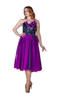 rochie de seara gala culoare mov pene broderie lux captusita m 40 ro imagen 5_0_
0