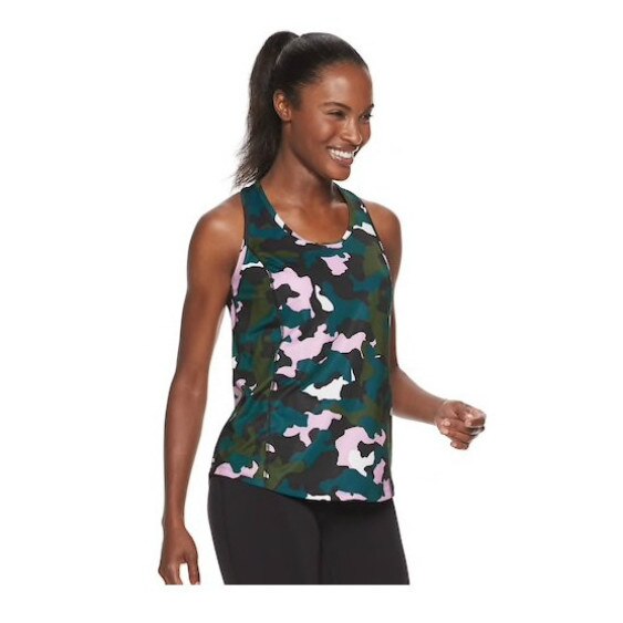 Maiou FILA pentru yoga, fitness, aerobic, alergare, multicolor, marimea XS, 4K2812XS