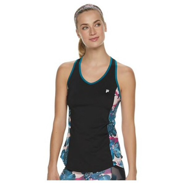 Maiou FILA pentru yoga, fitness, aerobic, alergare, multicolor, marimea S, 4K276S