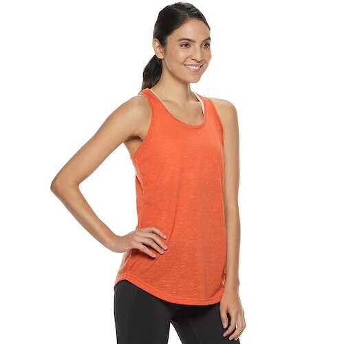 Maiou TEK GEAR pentru yoga, fitness, aerobic, alergare, portocaliu, marimea XS, 4K249XS