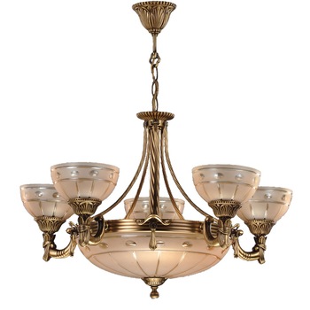Lustra BUSSY LIGHTING 3033 cu 5 brate,Diametru 70cm, H=77cm, 5xE27+3xE14, alama,metal, finisaj bronz antiq / sticla-cristal Lustra BUSSY LIGHTING 3033 cu 5 brate,Diametru 70cm, H=77cm, 5xE27+3xE14, alama,metal, finisaj bronz antiq / sticla-cristal