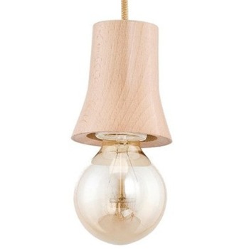 Pendul Arden 4 din lemn 1 bec E27 x 60W cablu textil 850x110mm Pendul Arden 4 din lemn 1 bec E27 x 60W cablu textil 850x110mm