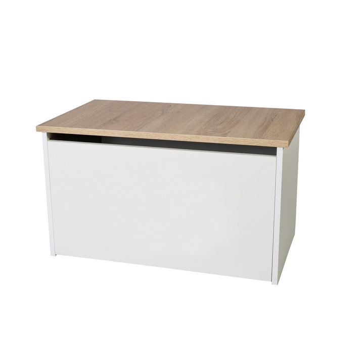 Кутия за играчки "ДАРИЯ" 42 см х 40 см х 73 см бял дъб