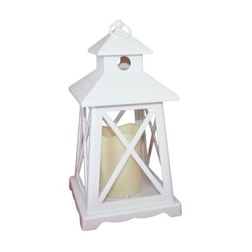 Veioza felinar, lumanare cu LED, alb , Home FLTN 3/WT