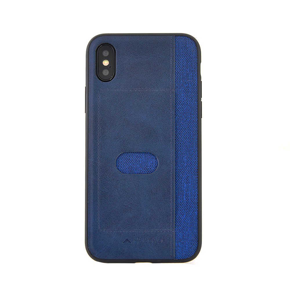 Carcasa Meleovo Vintage iPhone X, Blue