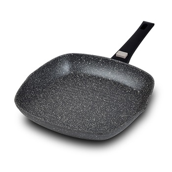 Tigaie grill antiaderenta cu maner detasabil, Gaia, 28 cm Tigaie grill antiaderenta cu maner detasabil, Gaia, 28 cm