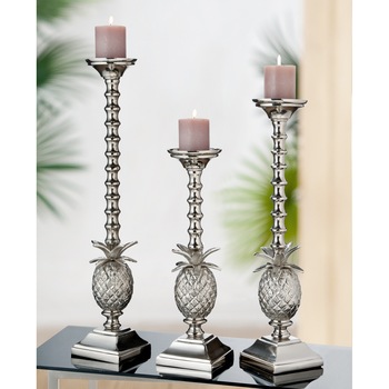 Suport lumanare PINAPPLE, aluminiu, 45.5x13x13 cm Suport lumanare PINAPPLE, aluminiu, 45.5x13x13 cm
